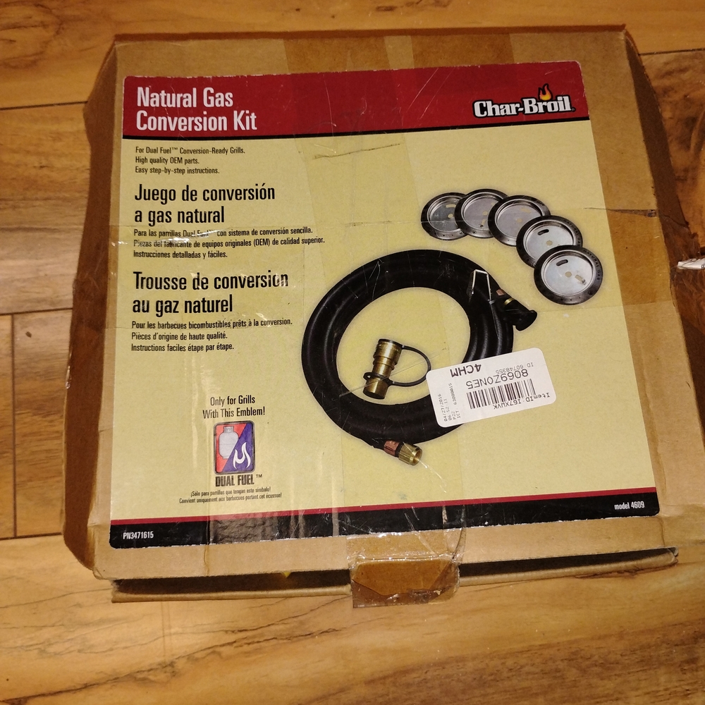 Natural Gas Conversion Kit - Black